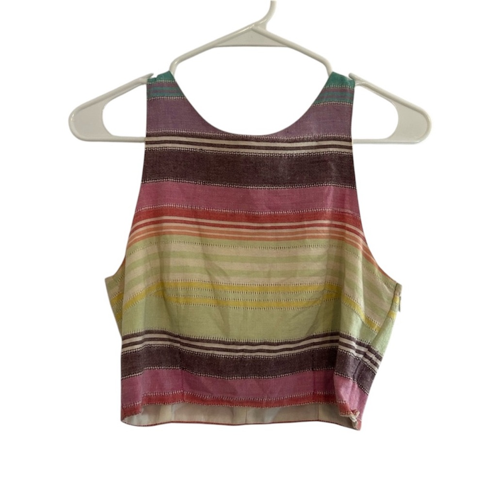Mara Hoffman Multicolor Striped Crop Top